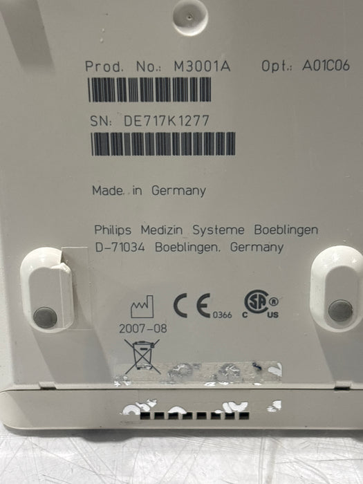Philips M3001A-A01C06 Fast SpO2, NIBP, ECG, Temp, IBP MMS Module
