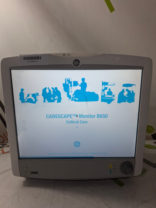 GE Healthcare Carescape B650 Critical Care Patient Monitor