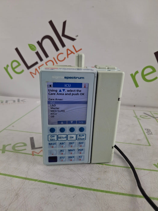 Baxter Sigma Spectrum 6.02.07 with B/G Battery Infusion Pump