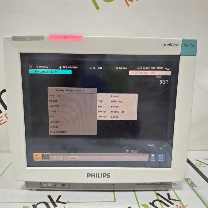 Philips IntelliVue MP70 Patient Monitor