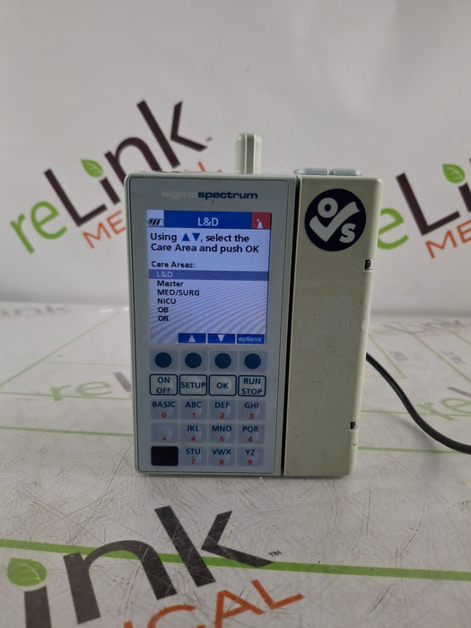 Baxter Sigma Spectrum 6.05.14 with B/G Battery Infusion Pump