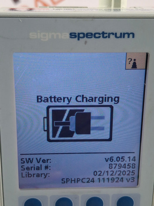 Baxter Sigma Spectrum 6.05.14 with B/G Battery Infusion Pump