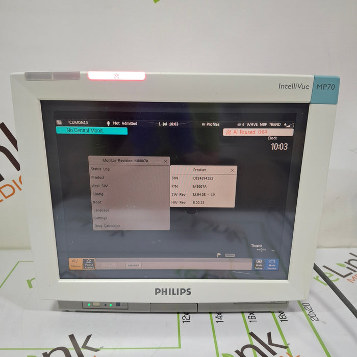 Philips IntelliVue MP70 Patient Monitor