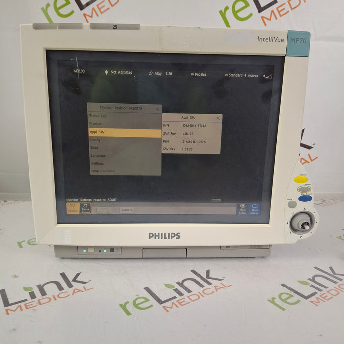 Philips IntelliVue MP70 Patient Monitor