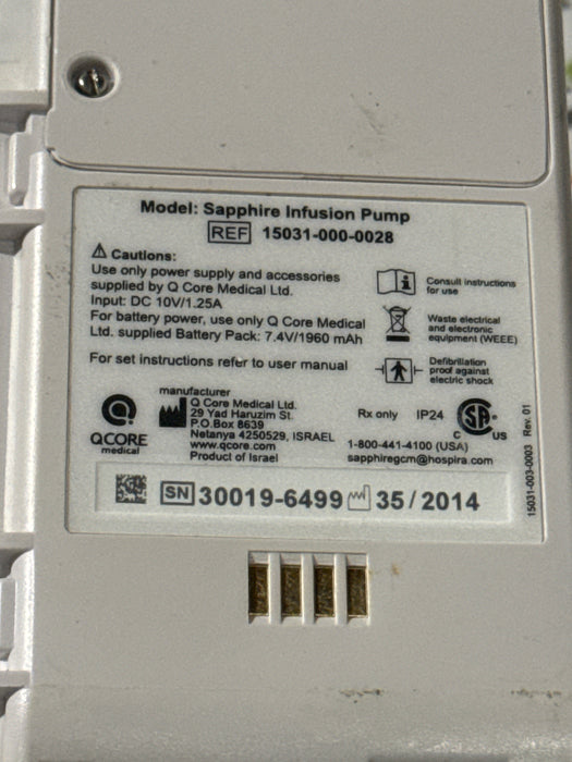 QCore Medical Sapphire Multi-Therapy Infusion Pump