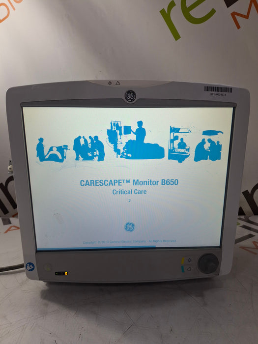 GE Healthcare Carescape B650 Critical Care Patient Monitor
