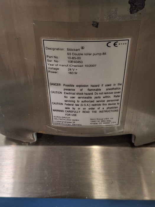 Stockert S5 Heart Lung System Heart-Lung Machine