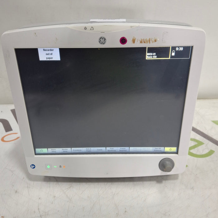 GE Healthcare Carescape B650 Critical Care Patient Monitor