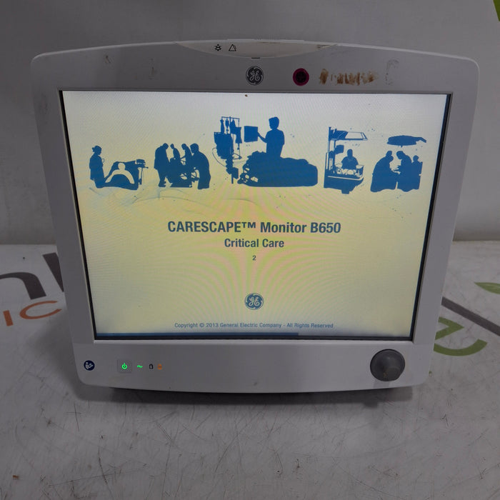 GE Healthcare Carescape B650 Critical Care Patient Monitor