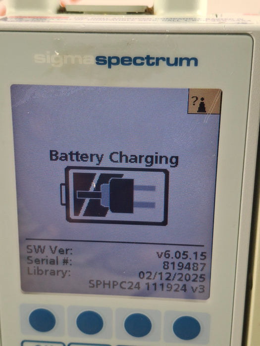 Baxter Sigma Spectrum 6.05.15 with A/B/G/N Battery Infusion Pump