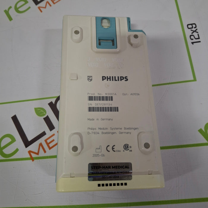 Philips M3001A-A01C06 Fast SpO2, NIBP, ECG, Temp, IBP MMS Module