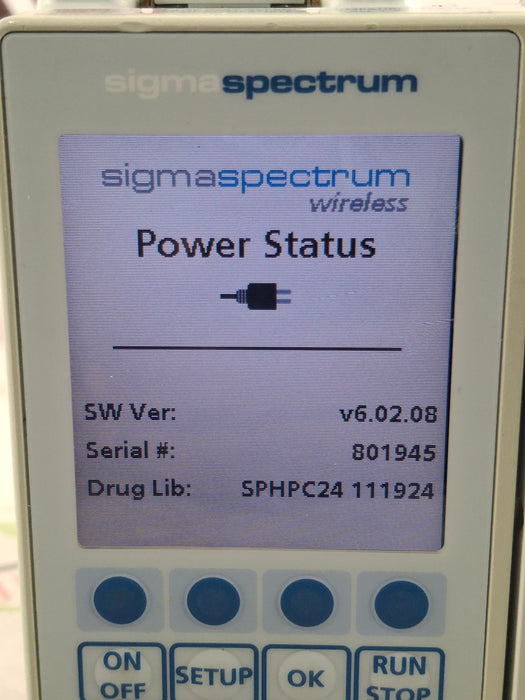 Baxter Sigma Spectrum 6.02.08 with A/B/G/N Battery Infusion Pump