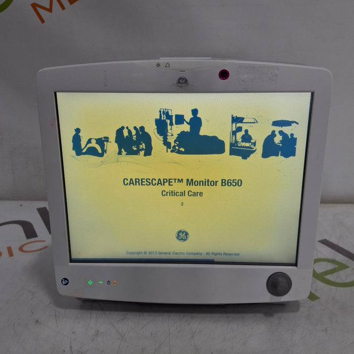 GE Healthcare Carescape B650 Critical Care Patient Monitor