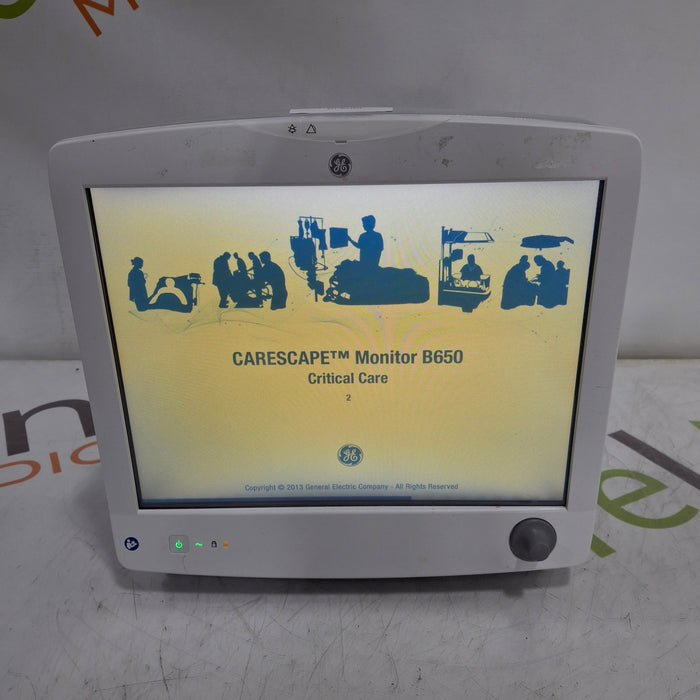 GE Healthcare Carescape B650 Critical Care Patient Monitor