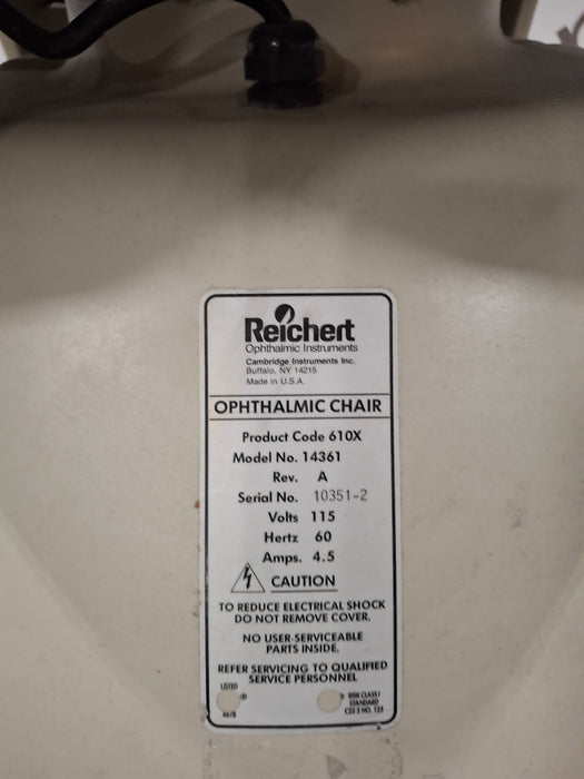 Reichert Ophthalmology Exam Chair