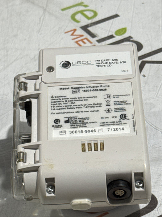 QCore Medical Sapphire Multi-Therapy Infusion Pump