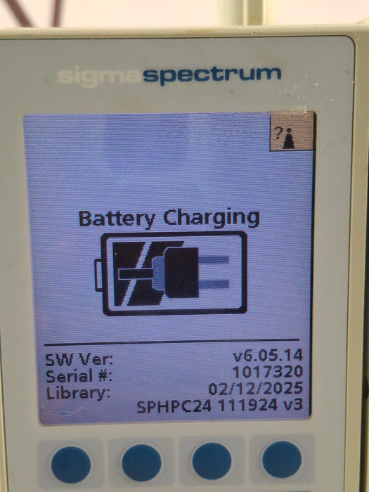 Baxter Sigma Spectrum 6.05.14 with B/G Battery Infusion Pump