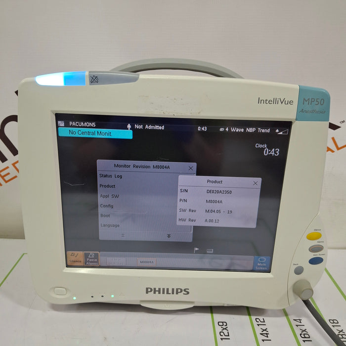 Philips IntelliVue MP50 - Anesthesia Patient Monitor