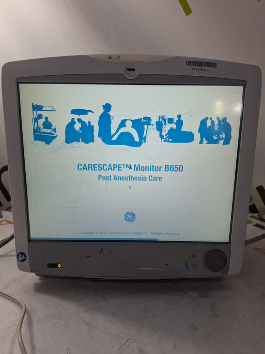 GE Healthcare Carescape B650 Post Anesthesia Care Patient Monitor