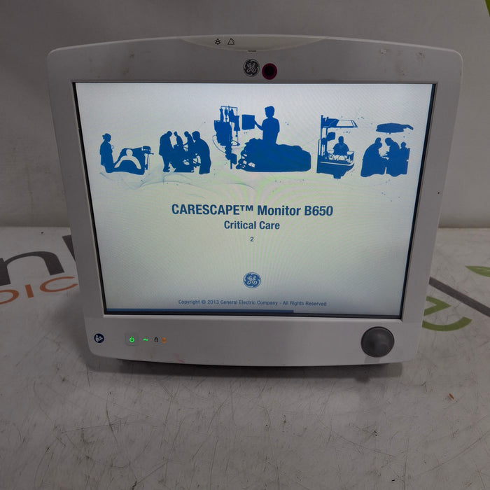 GE Healthcare Carescape B650 Critical Care Patient Monitor