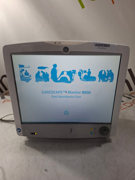 GE Healthcare Carescape B650 Post Anesthesia Care Patient Monitor