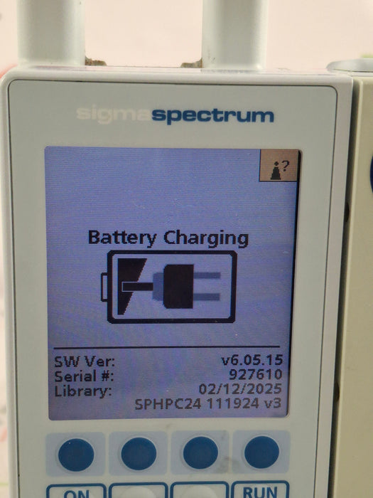 Baxter Sigma Spectrum 6.05.15 with A/B/G/N Battery Infusion Pump