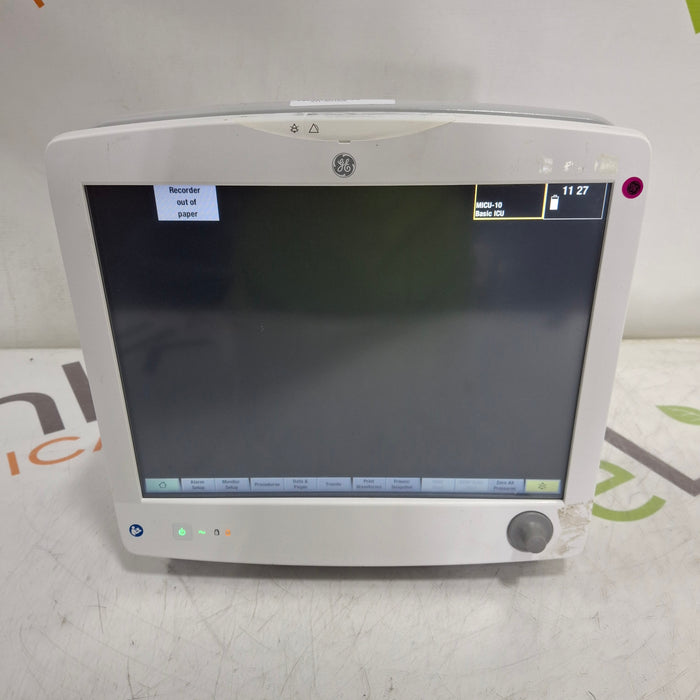GE Healthcare Carescape B650 Critical Care Patient Monitor