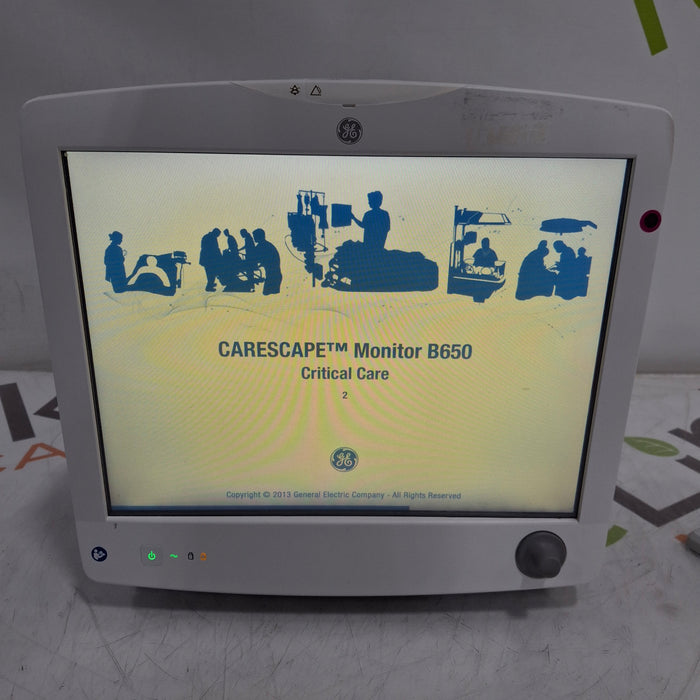 GE Healthcare Carescape B650 Critical Care Patient Monitor