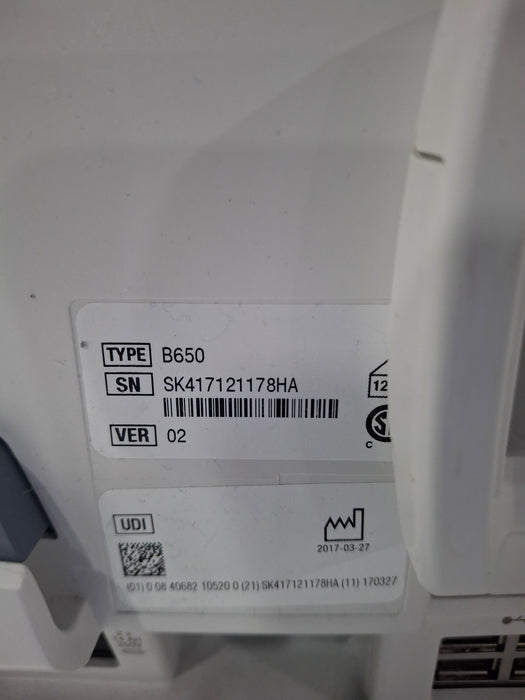 GE Healthcare Carescape B650 Post Anesthesia Care Patient Monitor