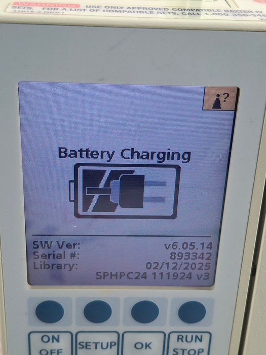 Baxter Sigma Spectrum 6.05.14 with B/G Battery Infusion Pump