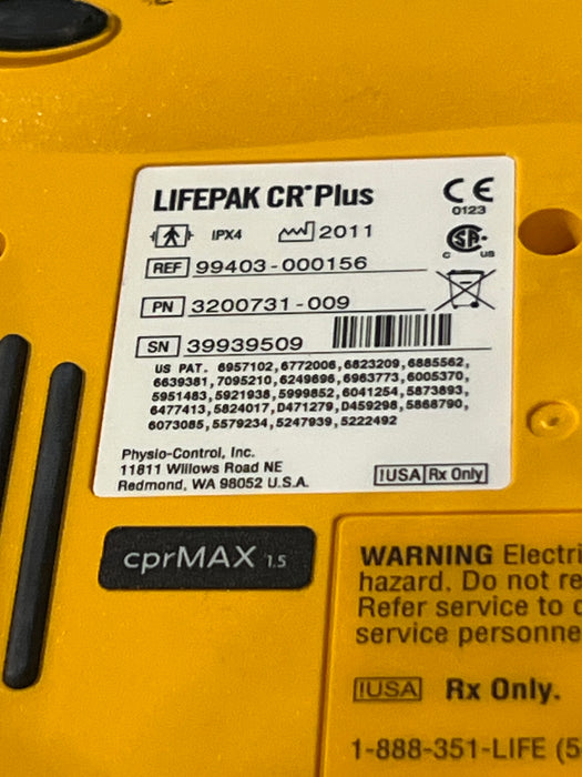 Medtronic LifePak CR Plus Defibrillator