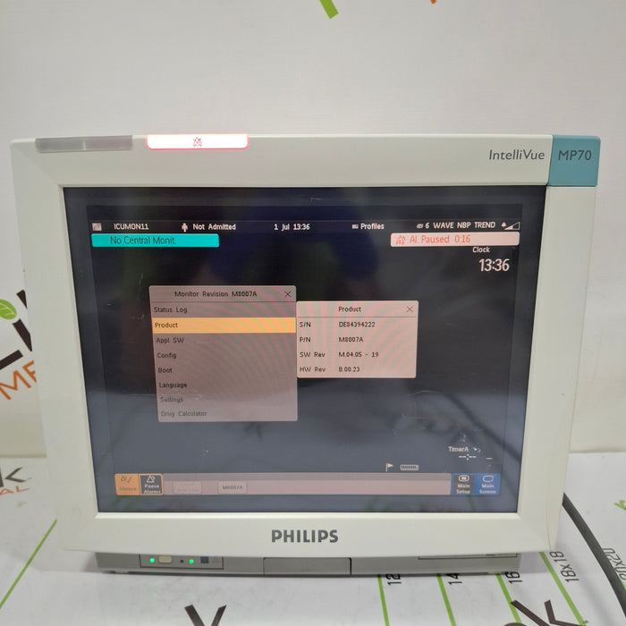 Philips IntelliVue MP70 Patient Monitor