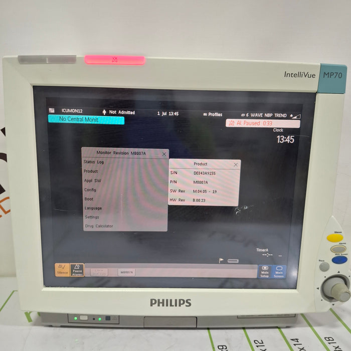 Philips IntelliVue MP70 Patient Monitor