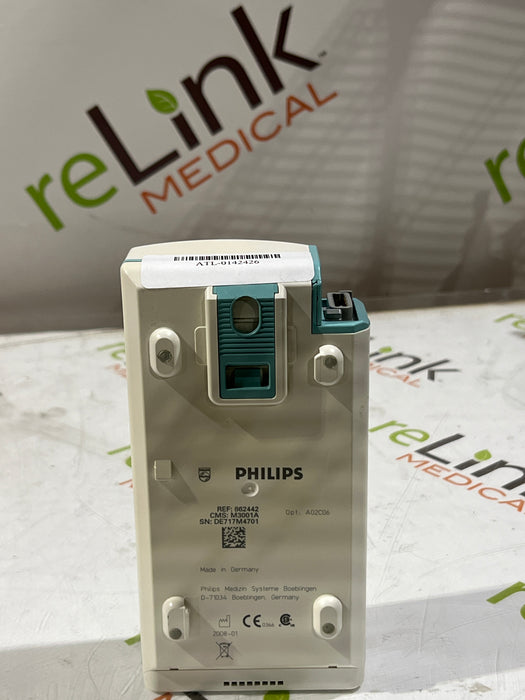 Philips M3001A-A02C06 OxiMax SpO2, NIBP, ECG, Temp, IBP MMS Module
