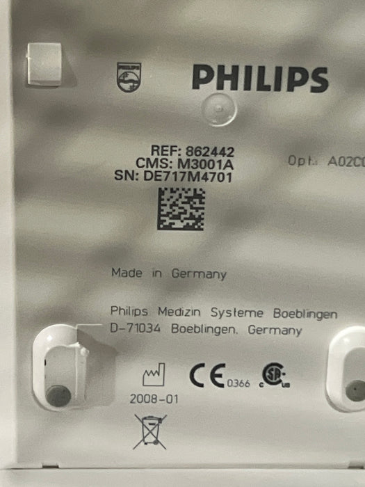 Philips M3001A-A02C06 OxiMax SpO2, NIBP, ECG, Temp, IBP MMS Module