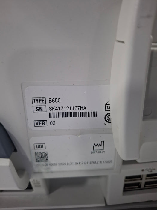 GE Healthcare Carescape B650 Post Anesthesia Care Patient Monitor