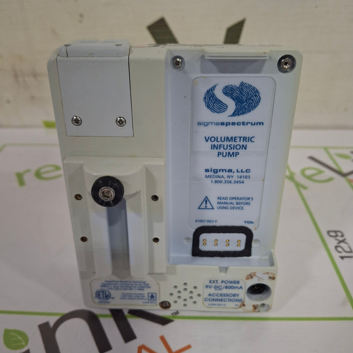 Baxter Sigma Spectrum w/Non Wireless or No Battery Infusion Pump