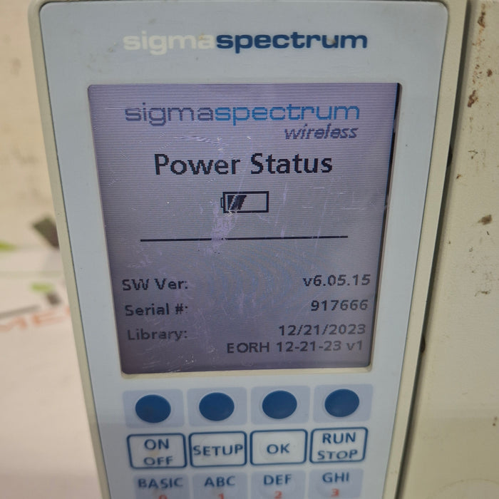 Baxter Sigma Spectrum 6.05.15 with B/G Battery Infusion Pump