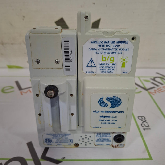Baxter Sigma Spectrum 6.05.13 with B/G Battery Infusion Pump