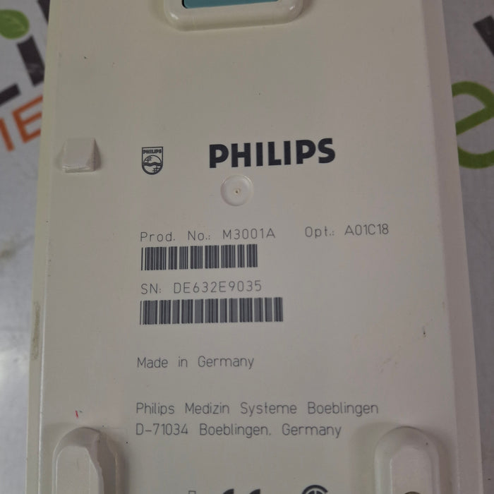 Philips M3001A-A01C18 Fast SpO2, NIBP, 12 lead ECG, Temp, IBP MMS Module