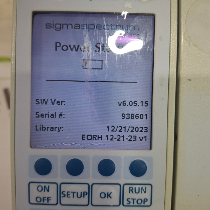 Baxter Sigma Spectrum 6.05.15 with B/G Battery Infusion Pump