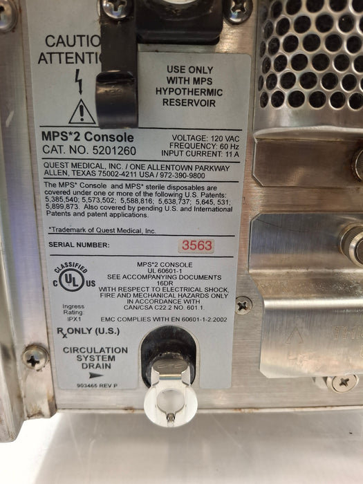 Quest Medical MPS 2 Myocardial Protection System 5201260