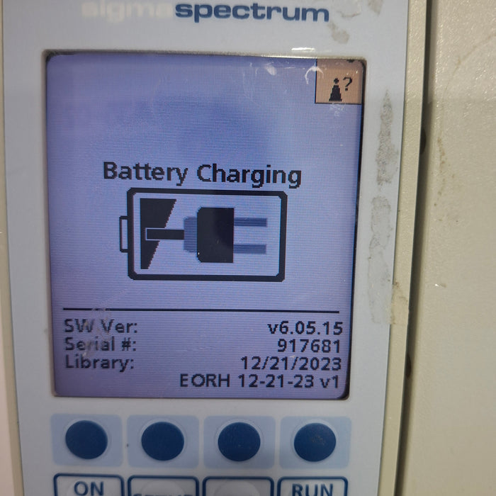 Baxter Sigma Spectrum 6.05.15 with B/G Battery Infusion Pump