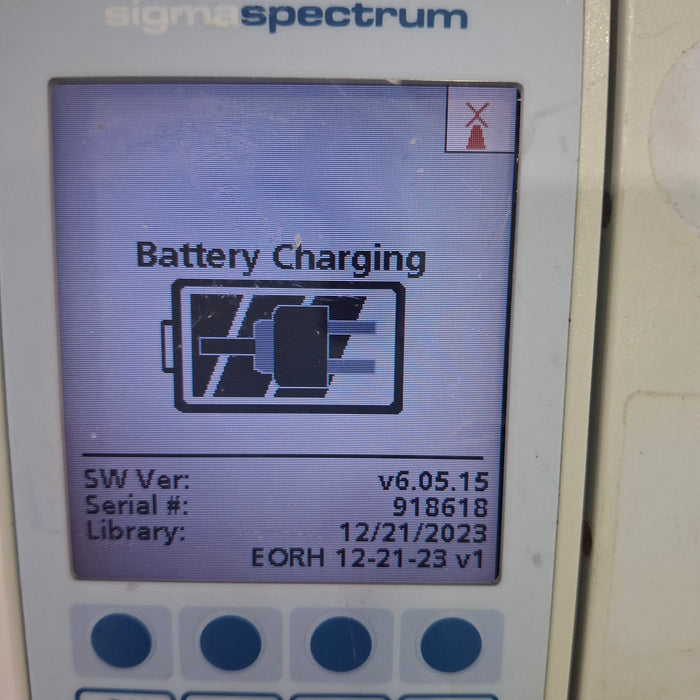 Baxter Sigma Spectrum 6.05.15 with B/G Battery Infusion Pump