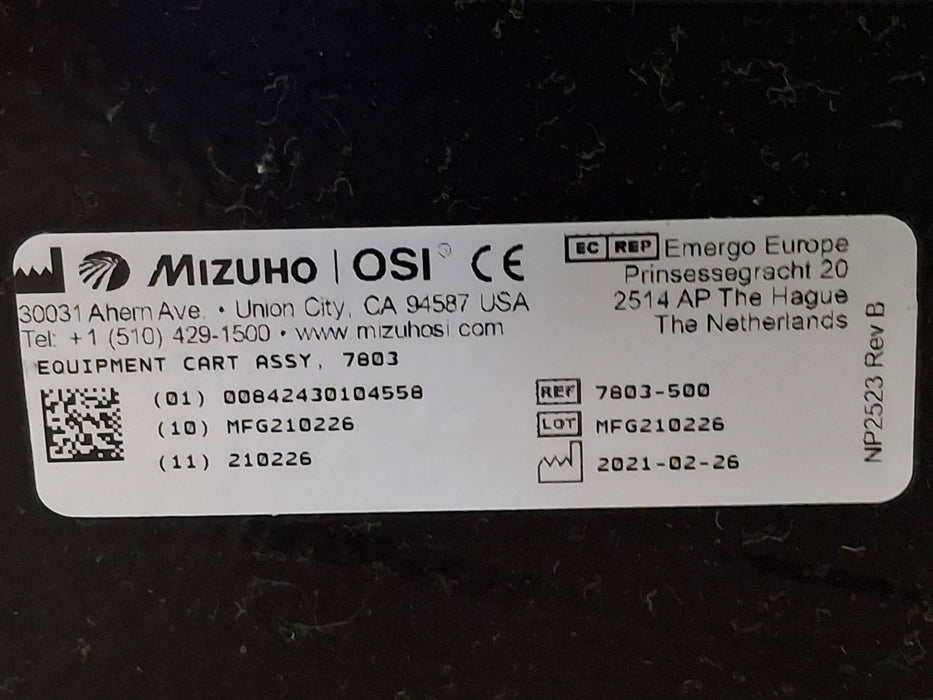 Mizuho OSI MTS Equipment Cart Jackson Table Accessory