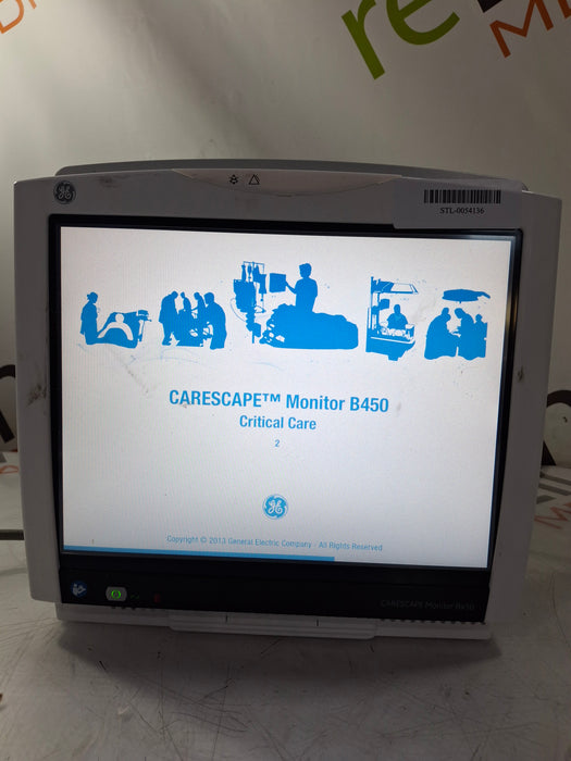 GE Healthcare Carescape B450 Critical Care Patient Monitor