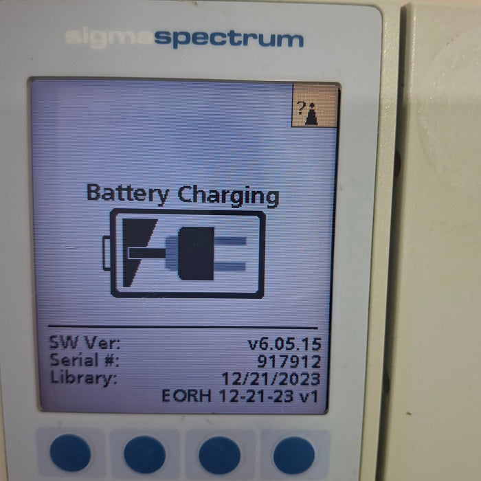 Baxter Sigma Spectrum 6.05.15 with B/G Battery Infusion Pump