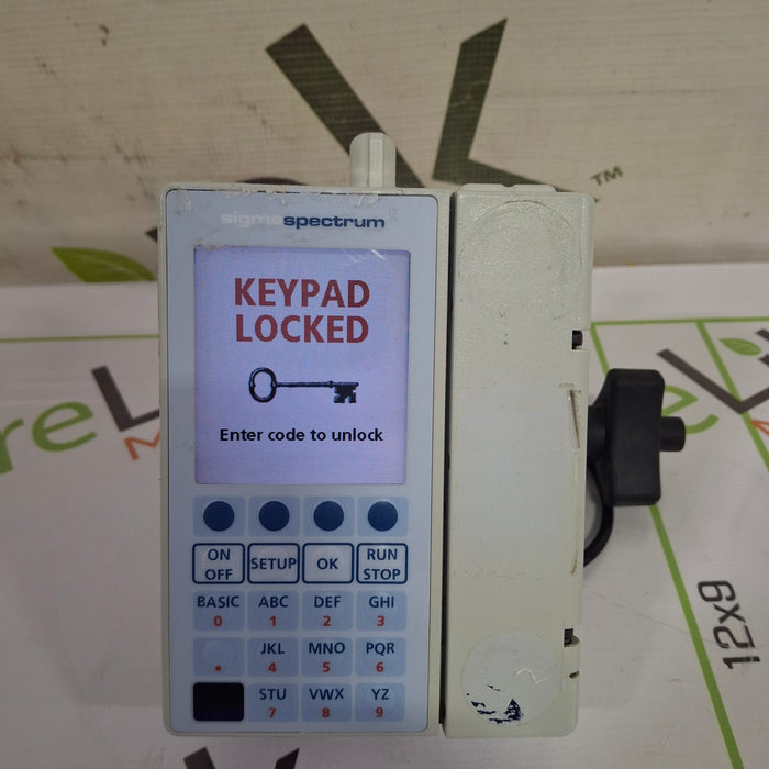 Baxter Sigma Spectrum 6.05.15 with B/G Battery Infusion Pump