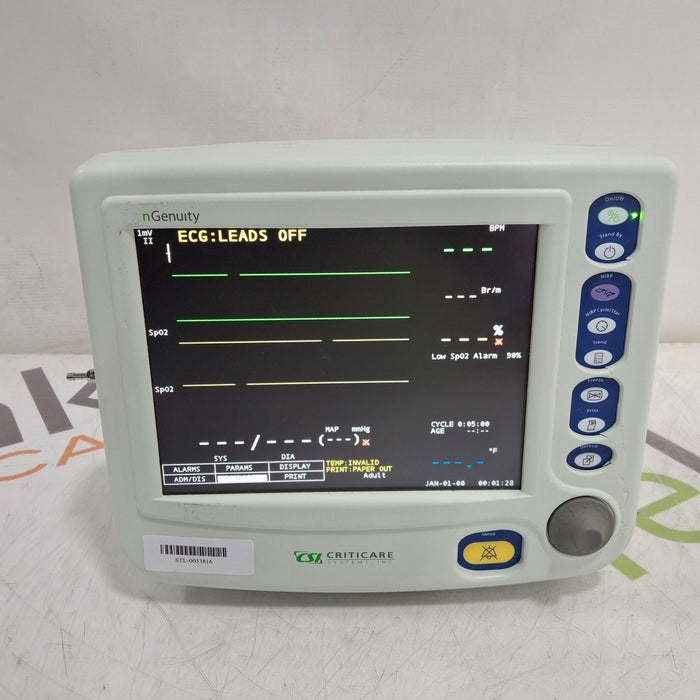 Criticare nGenuity 8100EP Patient Monitor