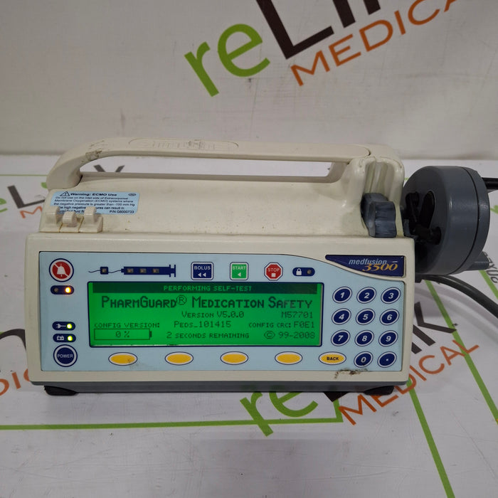 Smiths Medical Medfusion 3500 Version 5 Syringe Infusion Pump